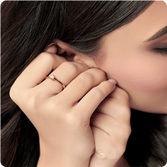 Dakota Kite Round Diamond Ring-Yellow Gold-14-10